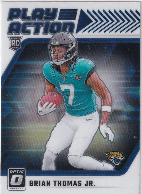 2024 DONRUSS OPTIC #7 BRIAN THOMAS JR PLAY ACTION- JACKSONVILLE JAGUARS