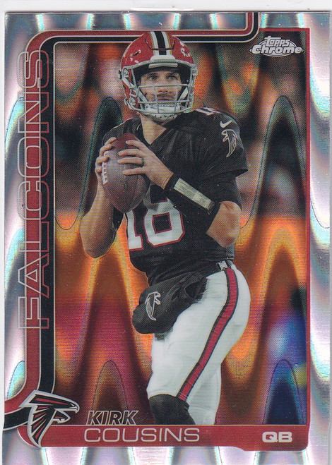 2025 TOPPS CHROME #13 KIRK COUSINS RAY WAVE- ATLANTA FALCONS