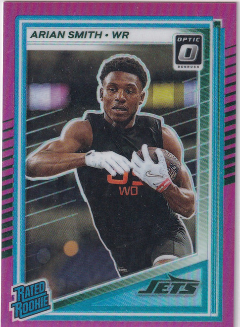 2025 DONRUSS OPTIC #285 ARIAN SMITH PINK PRIZM- NEW YORK JETS