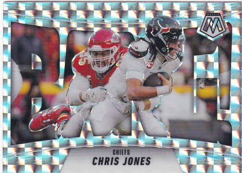 2025 MOSAIC #8 CHRIS JONES BANG SILVER REACTIVE- KANSAS CITY CHEIFS