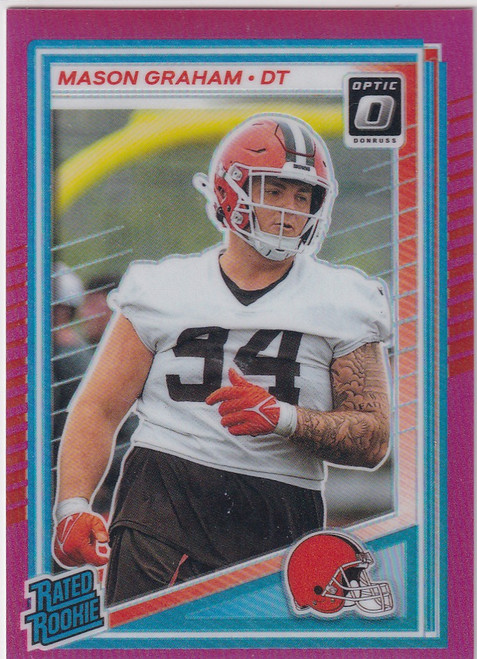 2025 DONRUSS OPTIC #206 MASON GRAHAM PINK PRIZM- CLEVELAND BROWNS