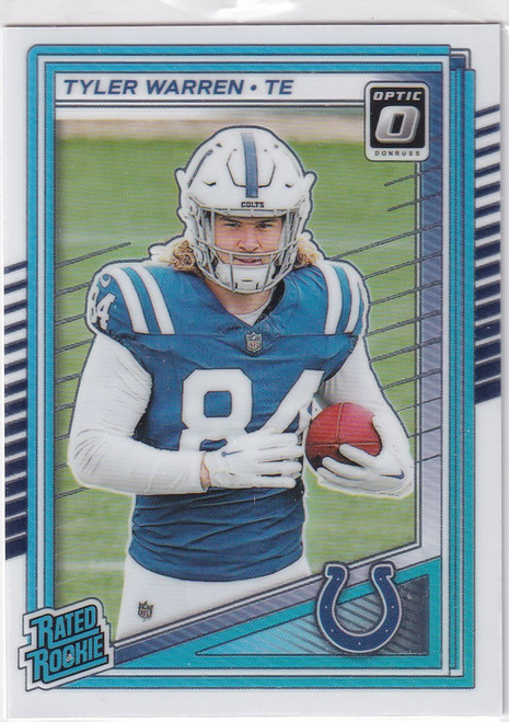 2025 DONRUSS OPTIC #234 TYLER WARREN- INDIANAPOLIS COLTS