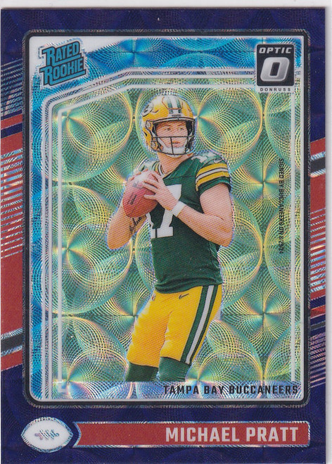 2024 DONRUSS OPTIC #280 MICHAEL PRATT PURPLE SCOPE- GREEN BAY PACKERS