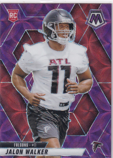 2025 MOSAIC #377 JALON WALKER PURPLE SCOPE- ATLANTA FALCONS