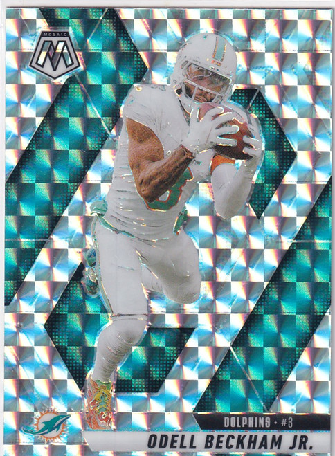 2025 MOSAIC #189 ODELL BECKHAM JR SILVER REACTIVE- MIAMI DOLPHINS