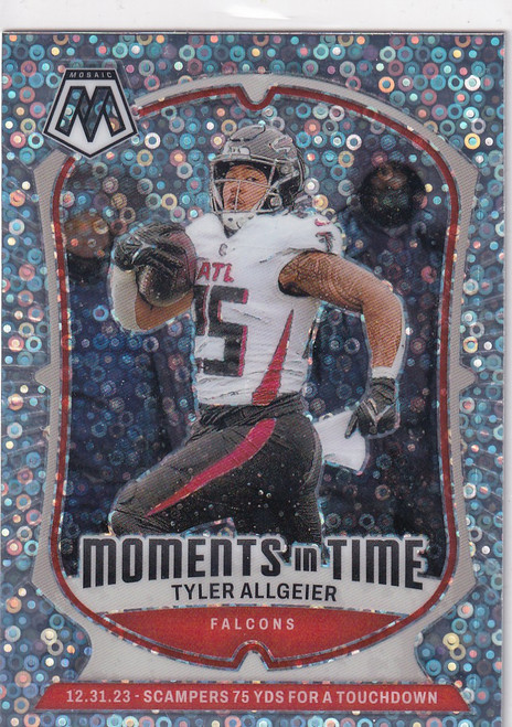 2024 MOSAIC #22 TYLER ALLGEIER MOMENTS IN TIME DISCO- ATLANTA FALCONS