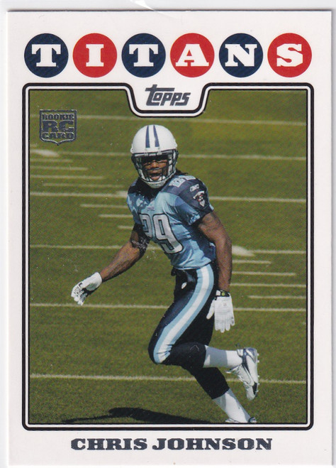 2008 TOPPS #351 CHRIS JOHNSON- TENNESSEE TITIANS