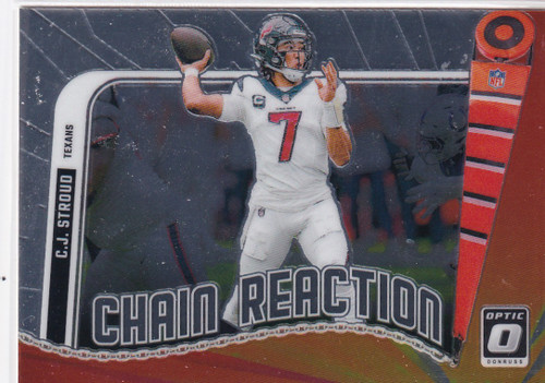 2024 DONRUSS OPTIC #7 CJ STROUD CHAIN REACTION- HOUSTON TEXANS