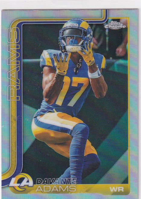 2025 TOPPS CHROME #165 DEVANTE ADAMS REFRACTOR- LOS ANGELES RAMS