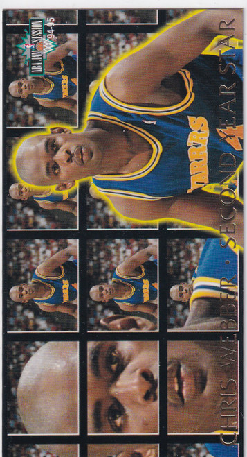 1994 FLEER #8 CHRIS WEBBER JAM SESSION SECOND YEAR STAR- GOLDEN STATE WARRIORS