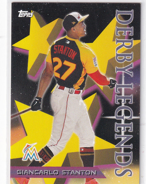2017 TOPPS THROW BACK THURSDAY #94 GIANCARLO STANTON DERBY LEGENDS- MIAMI MARLIN