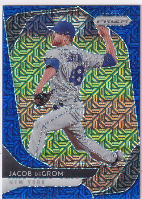 2020 PRIZM #35 JACOB DEGROM BLUE MOJO 17/175- NEW YORK METS