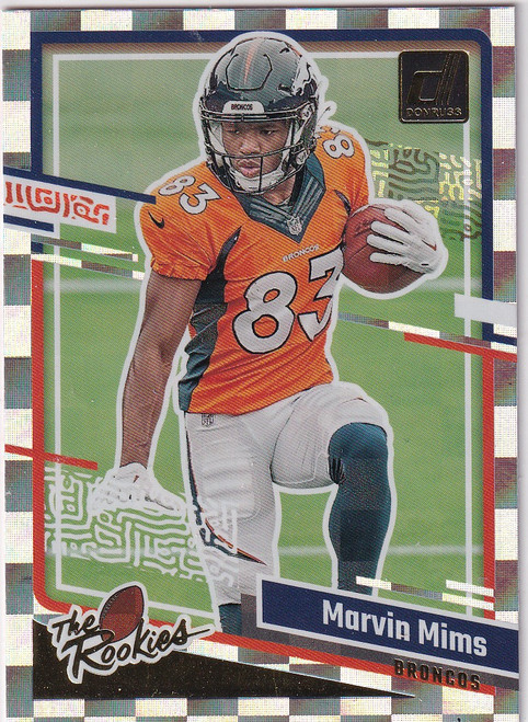 2023 DONRUSS #19 MARVIN MIMS CHECKER BOARD- DENVER BRONCOS