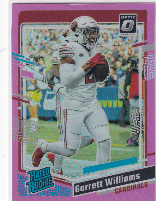 2023 DONRUSS OPTIC #203 GARRETT WILLIAMS PINK PRIZM- ARIZONA CARDINALS