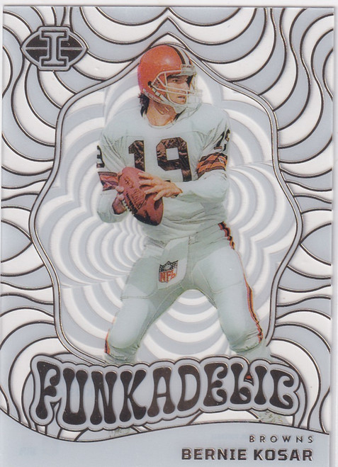 2023 ILLUSIONS #1 BERNIE KOSAR KING OF CARDS CLEAR- CLEVELAND BROWNS