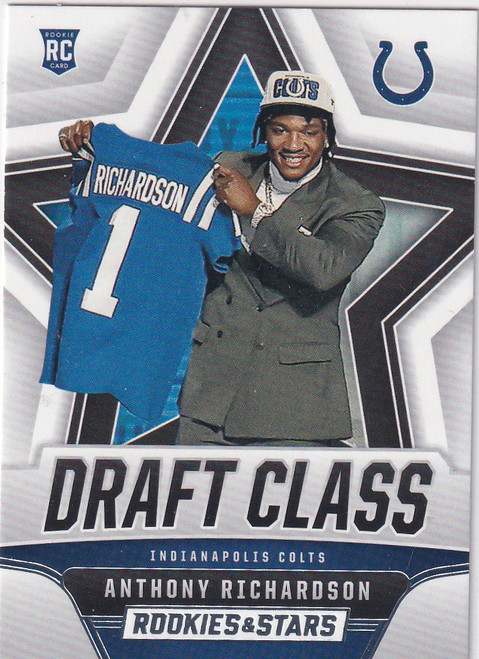 2023 ROOKIES AND STARS #DC-1 ANTHONY RICHARDSON DRAFT CLASS- INDIANAPOLIS COLTS