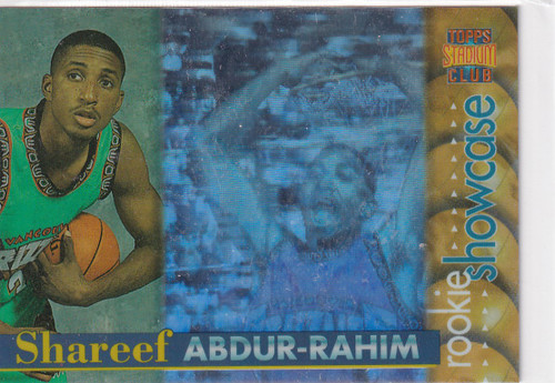 1997 TOPPS #RS2 SHAREEF ABDUR RAHIM SHOWCASE- MEMPHIS GRIZZLIES