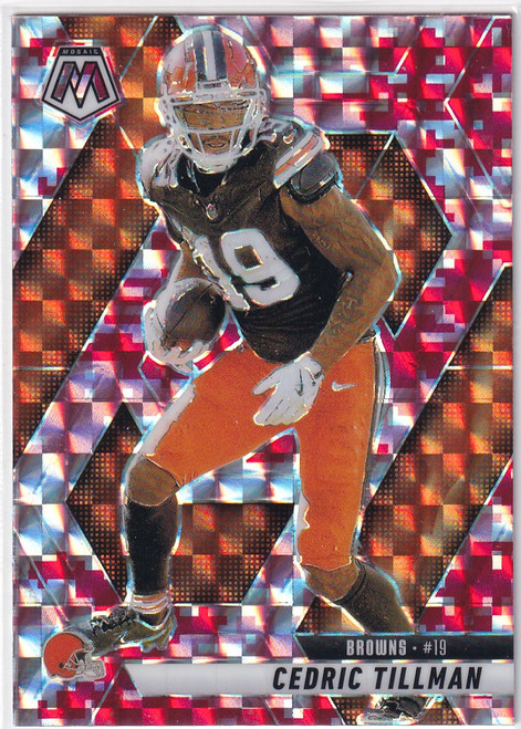 2025 MOSAIC #197 CEDRIC TILLMAN RED REACTIVE- CLEVELAND BROWNS