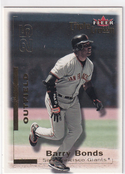 2001 FLEER #9 BARRY BONDS- SAN FRANCISCO GIANTS