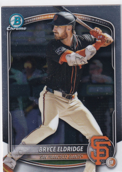 2025 BOWMAN CHROME #BCP-180 BRYCE ELDRIDGE- SAN FRANCISCO GIANTS