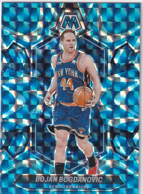 2023-24 MOSAIC #167 BOJAN BOGDANOVIC BLUE REACTIVE- NEW YORK KNICKS