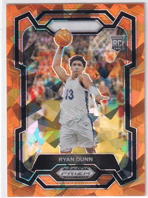 2024 PRIZM DRAFT #5 RYAN DUNN ORANGE CRACKED ICE- PHOENIX SUNS