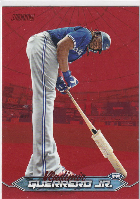 2024 TOPPS STADIUM #290 VALDIMIR GUERRERO JR RED- TORONTO BLUE JAYS