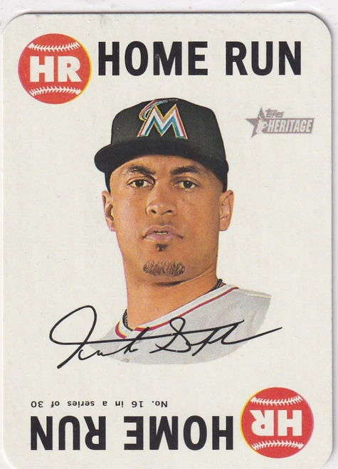 2017 TOPPS HERITAGE #16 HOME RUN- MIAMI MARLINS