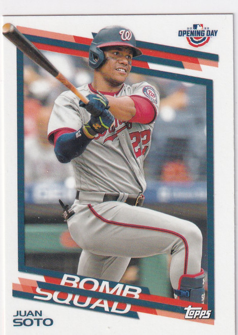 2022 TOPPS #BS-20 JUAN SOTO BOMB SQUAD- WASHINGTON NATIONALS