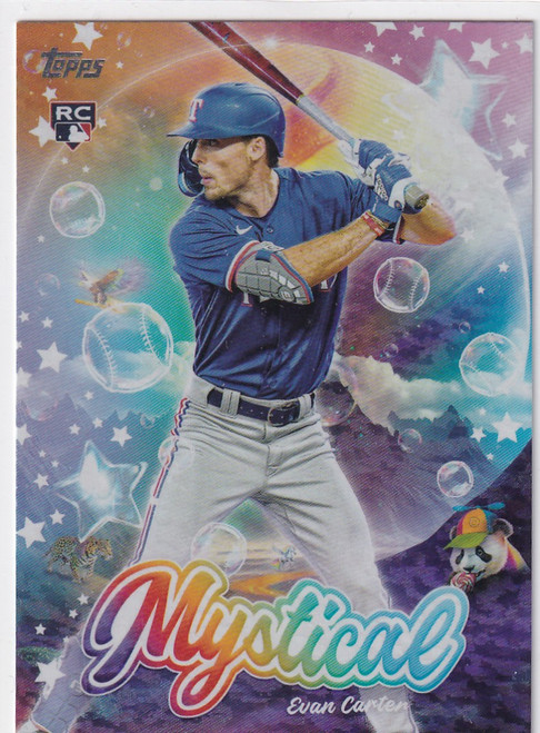 2024 TOPPS #MYS-14 EVAN CARTER MYSTICAL- TEXAS RANGERS