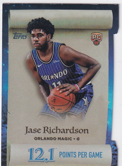 2025 TOPPS HOLIDAY #ML-25 JASE RICHARDSON 12.1 POINTS- ORLANDO MAGIC