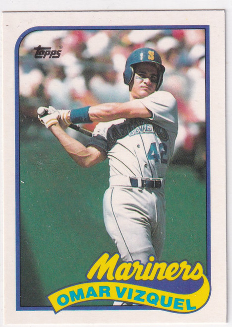1989 TOPPS #122T OMAR VIZQUEL- SEATTLE MARINERS