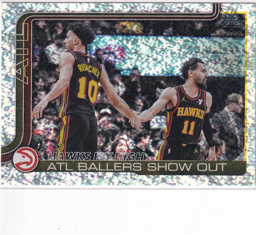 2025 TOPPS #282 HAWKS FLY HIGH FOIL- ATLANTA HAWKS