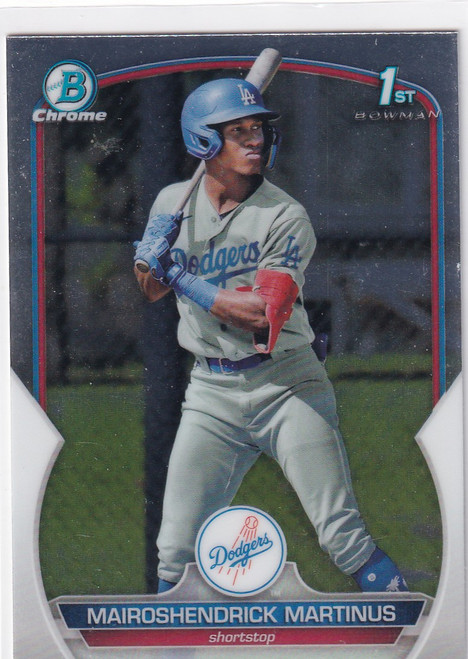 2023 BOWMAN CHROME #BCP-55 MAIROSHENDRICK MARTINUS- LOS ANGELES DODGERS