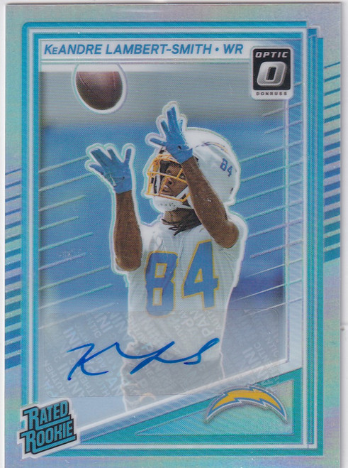2025 DONRUSS OPTIC #271 KEANDRE LAMBERT SMITH AUTO /199- LOS ANGELES CHARGERS