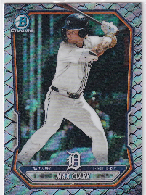 2026 BOWMAN CHROME #BCP-2 MAX CLARK REPTILLIAN- DETROIT TIGERS