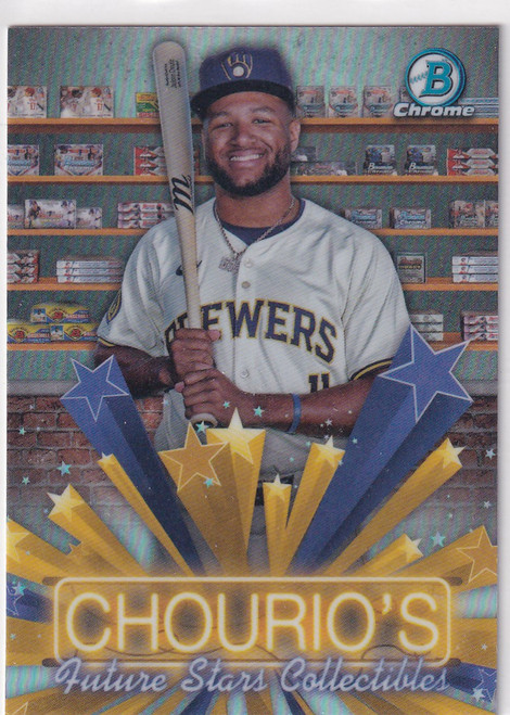 2025 BOWMAN CHROME #HS-3 JACKSON CHOURIO FUTURE STARS- MILWAUKEE BREWERS