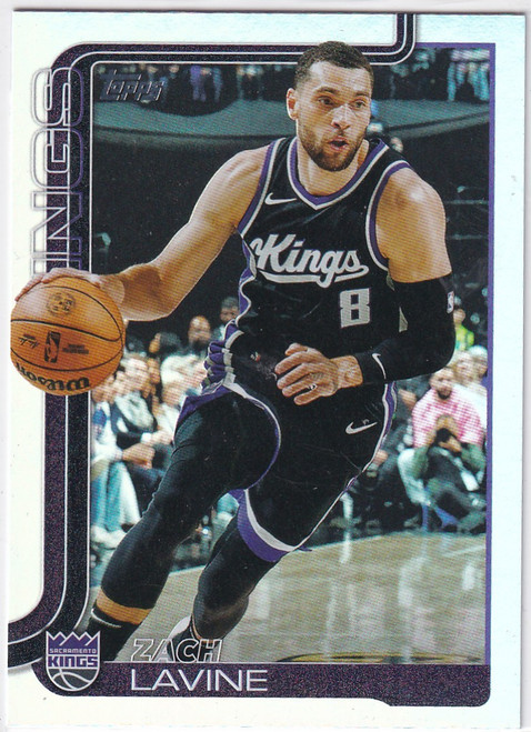 2025 TOPPS #163 ZACH LAVINE REFRACTOR- SACRAMENTO KINGS
