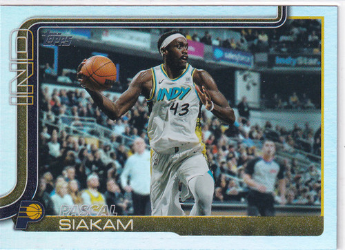 2025 TOPPS #53 PASCAL SIAKAM REFRACTOR- INDIANA PACERS