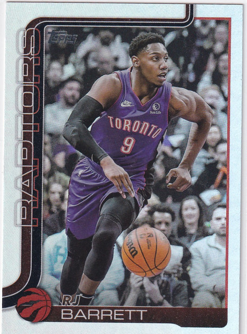 2025 TOPPS #33 RJ BARRETT REFRACTOR- TORONTO RAPTORS