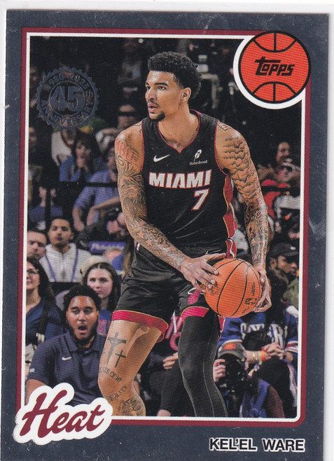 2025 TOPPS #80BK-27 KELEL WARE THROWBACK- MIAMI HEAT