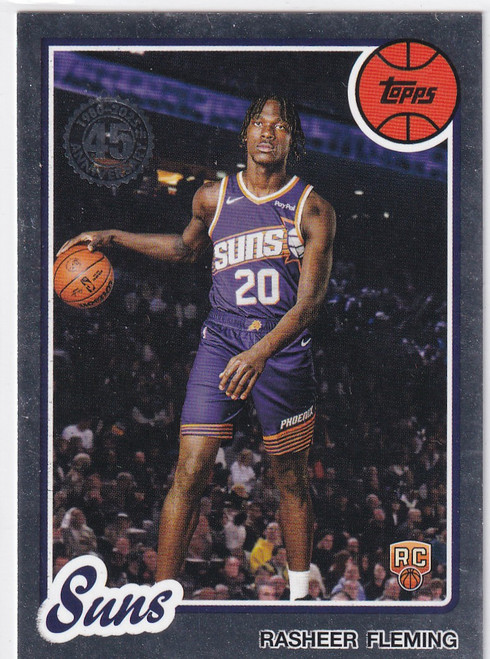2025 TOPPS #80BK-74 RASHEER FLEMING THROWBACK- PHOENIX SUNS