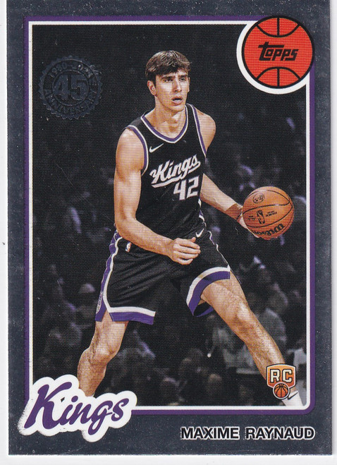 2025 TOPPS #80BK-85 MAXIME RAYNAUD THROWBACK- SACRAMENTO KINGS