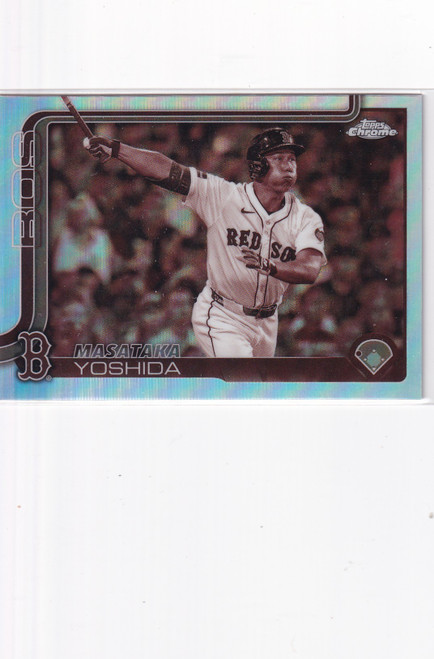 2025 TOPPS CHROME #141 MASATAKA YOSHIDA SEPIA- BOSTON RED SOX