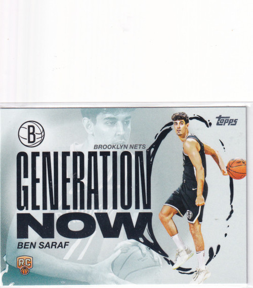 2025 TOPPS #GN-26 BEN SARAF GENERATION NOW- BROOKLYN NETS