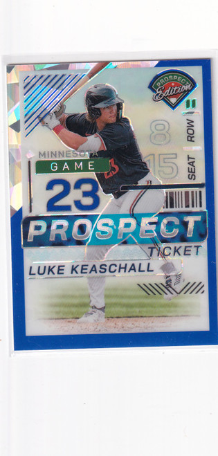 2024 PROSPECT EDITION #197 LUKE KEASCHALL 83/299 TICKET- MINNESOTA TWINS