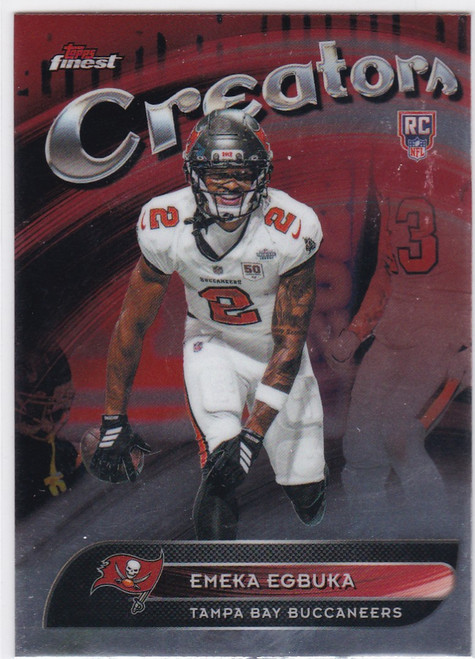 2025 Topps Finest Creators #CR-28 Emeka Egbuka RC Tampa Bay Buccaneers