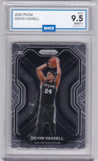 2020 Prizm #252 Devin Vassell RC San Antonio Spurs NICE 9.5 MINT