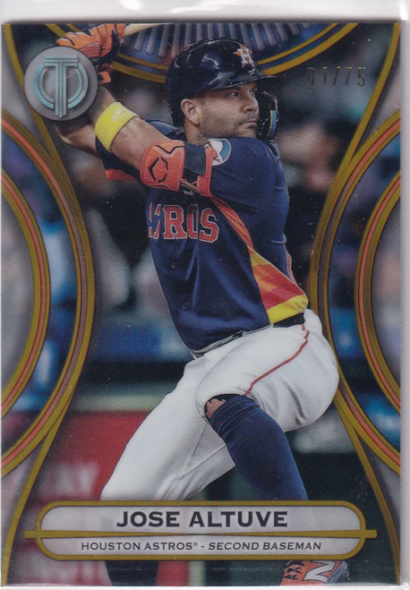 2025 TOPPS TRIBUTE #34 JOSE ALTUVE 1/75- HOUSTON ASTROS