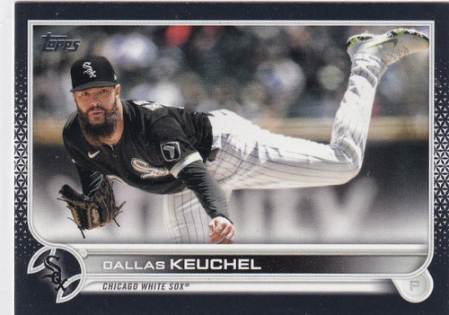 2022 TOPPS SERIES TWO #424 DALLAS KEUCHEL 1/71 BLACK- CHICAGO WHITE SOX